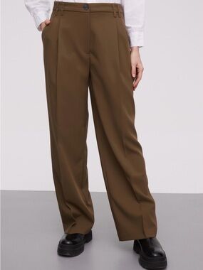 Jos. A. Bank Men’s Brown Wide-Leg Trousers Size Waist 36